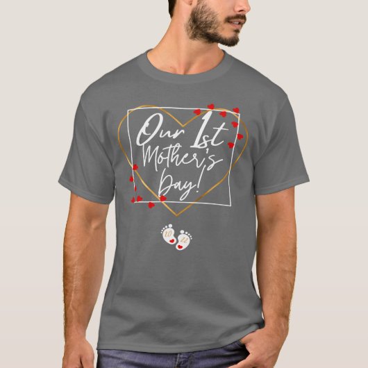 最初の母の日の母の日の友人 Tシャツ (正面)