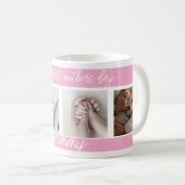 最初の母親の日かわいい写真コラージュMug コーヒーマグカップ (正面右)