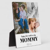 最初の母親の日かわいい3フォトコラージュの額 フォトプラーク (側面)