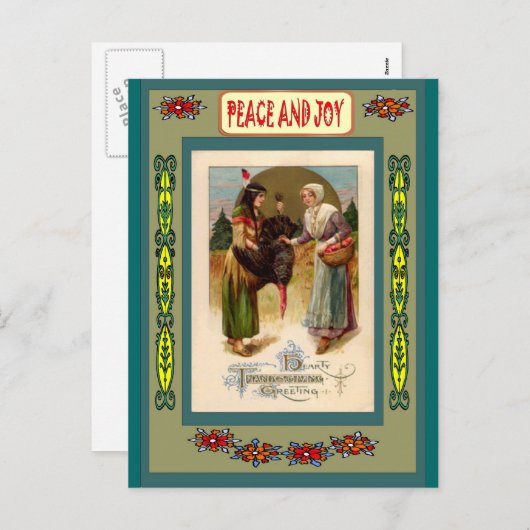 最初の民族の友だち シーズンポストカード (正面/裏面)