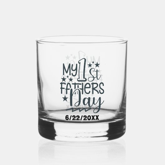 最初の父の日の追加日 ウイスキーグラス (正面)