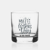 最初の父の日の追加日 ウイスキーグラス (裏面)