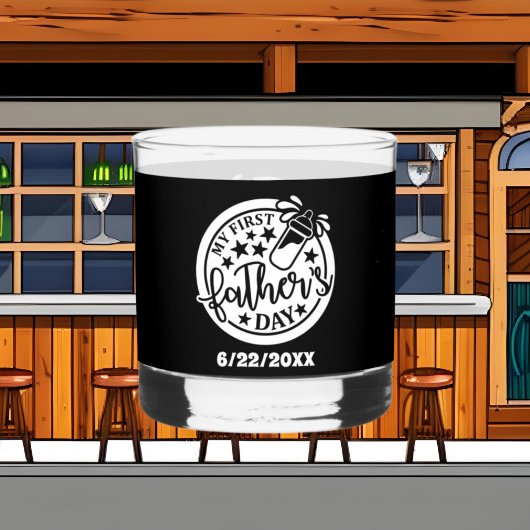 最初の父の日の追加日 ウイスキーグラス