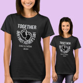 最初の父の日を一緒にパーソナライズ Tシャツ