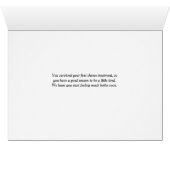 最初の生き延びチェモトリートメントカード、あくびをするライオン (内部横(下))