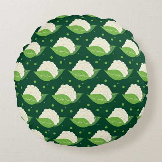 最初の白 ラウンドクッション (正面)