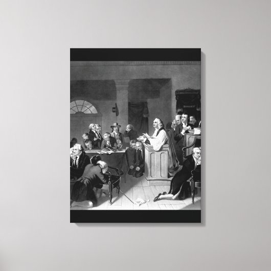 最初の祈りの言葉は議会、9月_戦争画像 キャンバスプリント (正面)