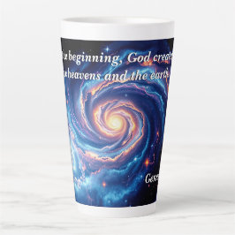 最初の神と創造の聖句 カフェラテマグ