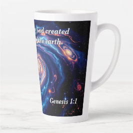最初の神と創造の聖句 カフェラテマグ