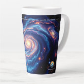 最初の神と創造の聖句 カフェラテマグ (右アングル)