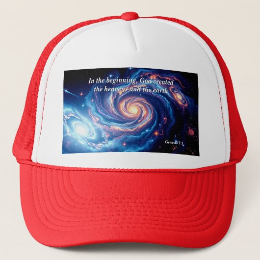 最初の神と創造の聖句 キャップ (正面)