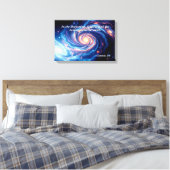 最初の神と創造の聖句 キャンバスプリント (インサイチュ (寝室))