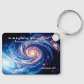 最初の神と創造の聖句 キーホルダー (正面)