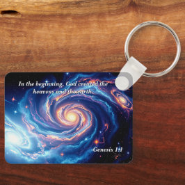 最初の神と創造の聖句 キーホルダー
