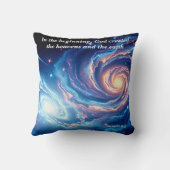 最初の神と創造の聖句 クッション (裏面)