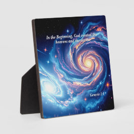最初の神と創造の聖句 フォトプラーク