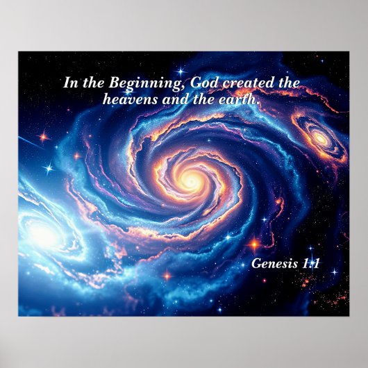 最初の神と創造の聖句 ポスター (正面)