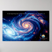 最初の神と創造の聖句 ポスター (正面)