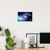 最初の神と創造の聖句 ポスター (ホームオフィス)