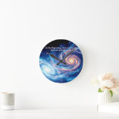 最初の神と創造の聖句 ラウンド壁時計 (ホーム)