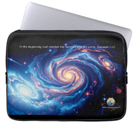 最初の神と創造の聖句 ラップトップスリーブ