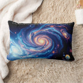 最初の神と創造の聖句 ランバークッション (ブランケット)