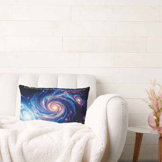 最初の神と創造の聖句 ランバークッション (ソファ)