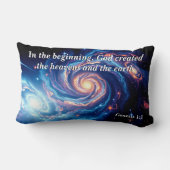 最初の神と創造の聖句 ランバークッション (裏面)