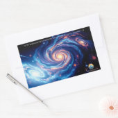 最初の神と創造の聖句 長方形シール (封筒)