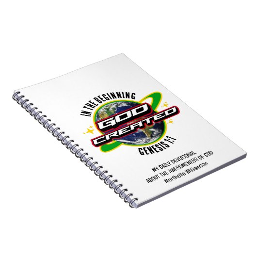 最初の神キリスト教の地球の日 ノートブック (右側)