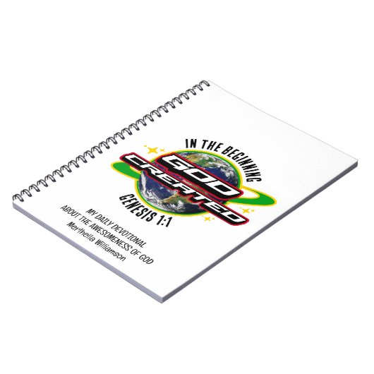 最初の神キリスト教の地球の日 ノートブック (左側)