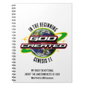 最初の神キリスト教の地球の日 ノートブック (正面)