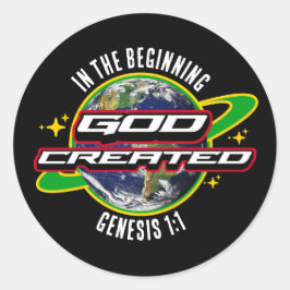 最初の神キリスト教の地球の日 ラウンドシール