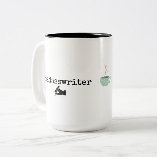 最初の私のコーヒーマグ – 大 ツートーンマグカップ (正面左)