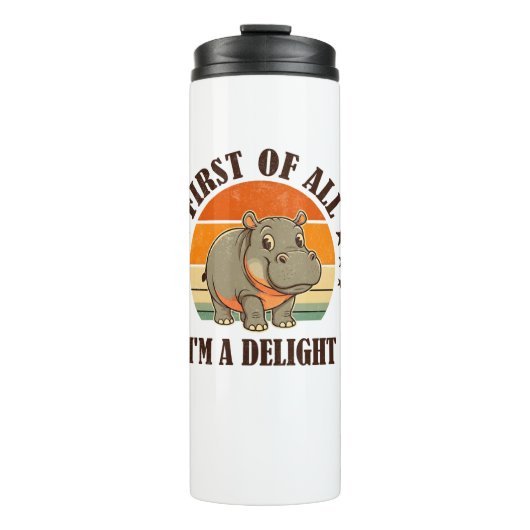 最初の私は喜びのベビーヒッポモーデンロン タンブラー (正面)