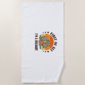 最初の私は喜びのベビーヒッポモーデンロン ビーチタオル (正面)