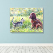 「最初の紹介」 キャンバスプリント (インサイチュ (ウッドフロア))