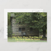 最初の組み込み町おもしろい – 住所の変更 案内ポストカード (正面/裏面)