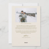最初の結婚したクリスマスの新しいフォトクリーム シーズンカード (裏面)