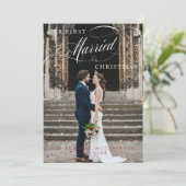 最初の結婚したクリスマススクリプト写真 シーズンカード (スタンド正面)