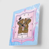 最初の結婚時計 スクエア壁時計 (傾斜)