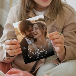 最初の結婚記念クリスマスの写真プリント フォトプリント