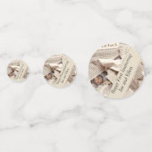 最初の結婚記念日の編集可能 コンフェッティ (裏面)