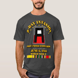 最初の統一された州D日Svcリボン Tシャツ