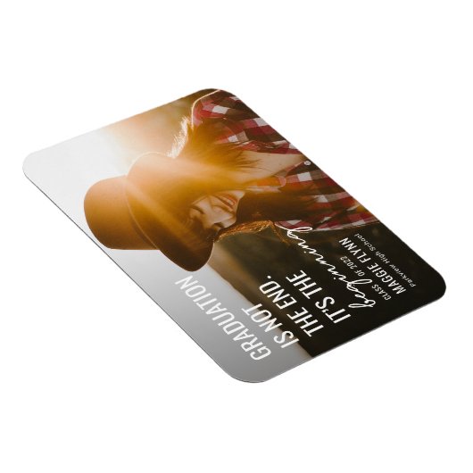 最初の編集可能なカラー卒業マグネット マグネット (右側)