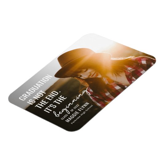 最初の編集可能なカラー卒業マグネット マグネット (左側)