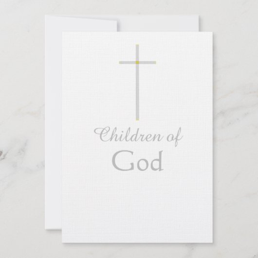 最初の聖なる聖餐式の三つ子ブルーピンク 招待状 (裏面)