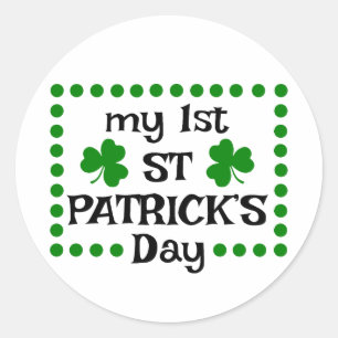 最初の聖パトリックの日☘️💚 ラウンドシール