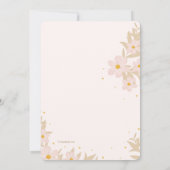 最初の聖体フローラ写真 招待状 (裏面)