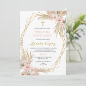 最初の聖体拝領のご案内。 招待状 (スタンド正面)